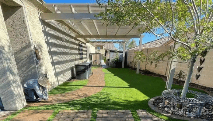 Pavers and pergola in Arizona