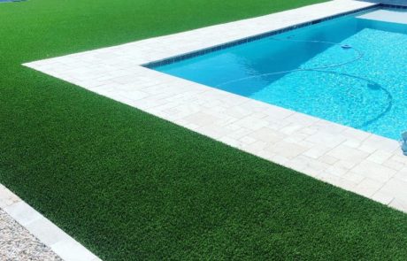 pavers landscaping backyard pool arizona