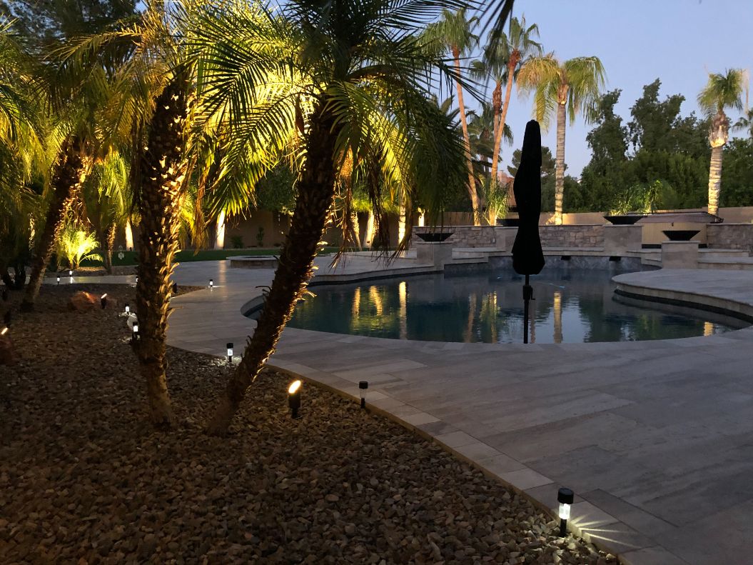 pavers landscaping pool backyard paradise arizona