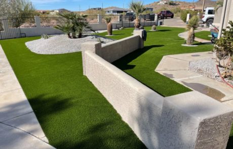 artificial turf and desert landscaping in Scottsdale