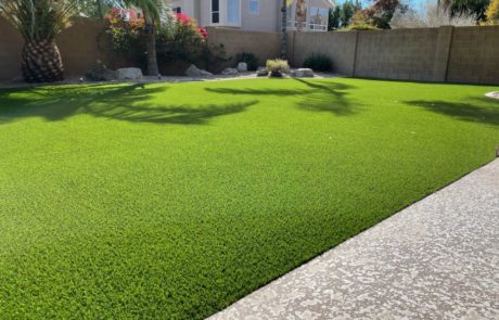 large artificial turf lawn