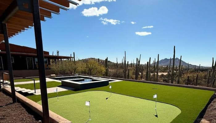 Backyard Putting Green Arizon by Turf Monsters