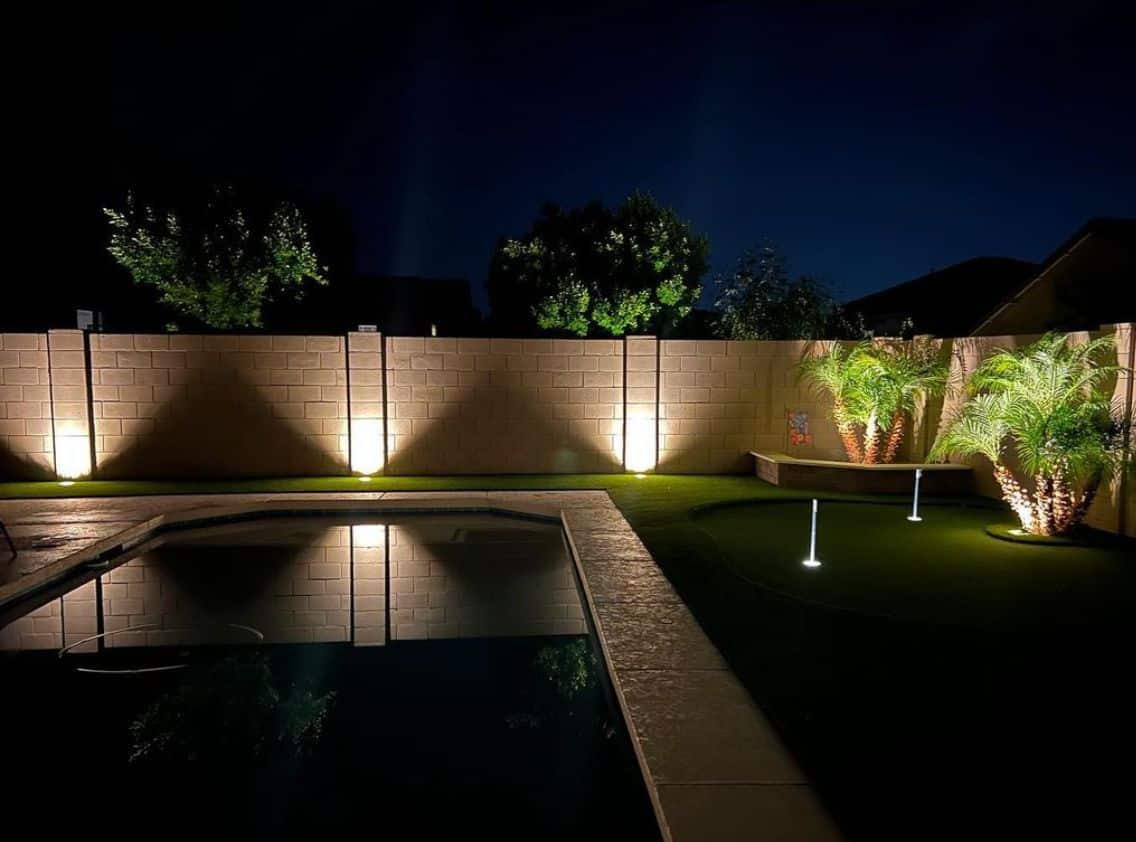 Backyard Landscape Lighting in Chandler