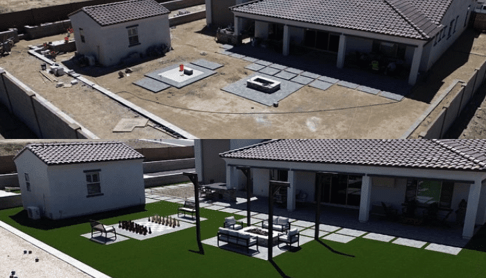 Arizona Backyard Remodel with Artificial Turf