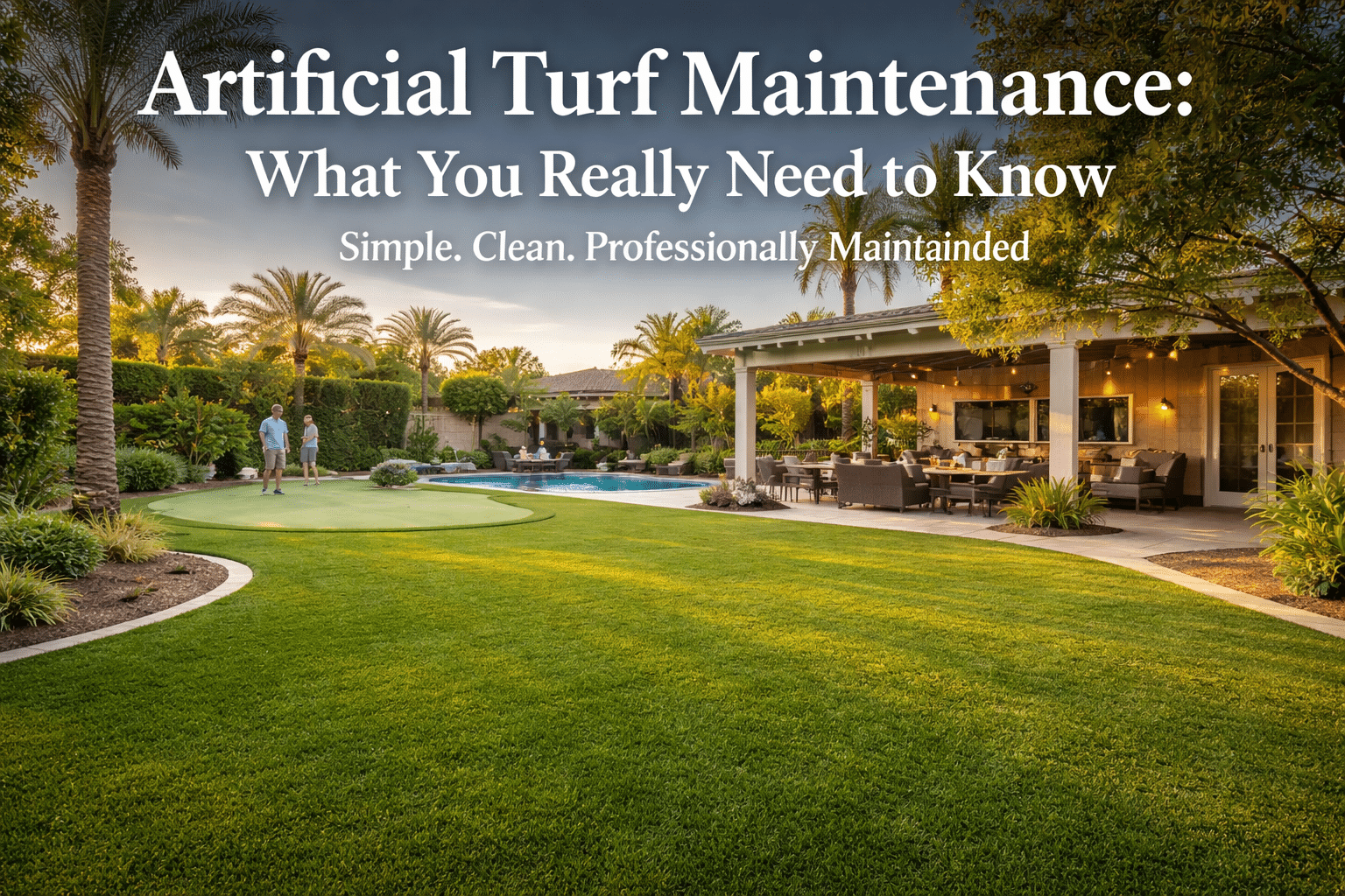 professionally cleaned artificial turf by turf monsters