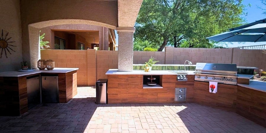 Where To Place Outd oor Kitchen Turf Monsters AZ