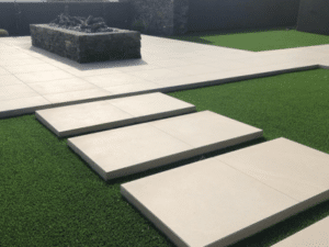 Pavers and turf